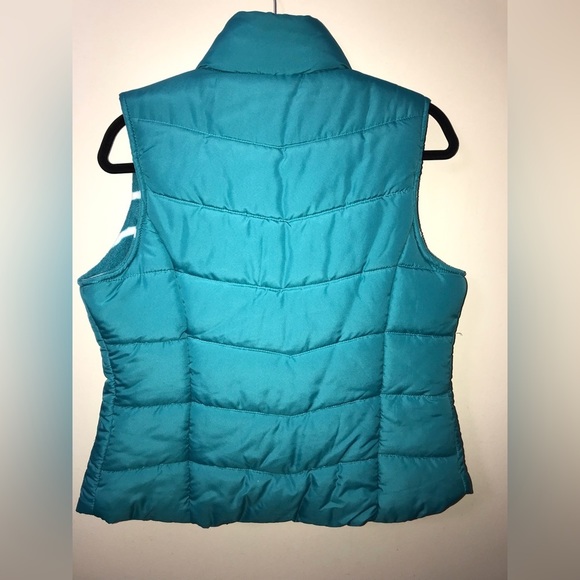 EVERLAST Womens Fleece Lined Puffer Teal Vest Jacket Size Medium - Picture 8 of 12